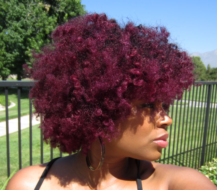 colored natural hair | Happily Ever Natural